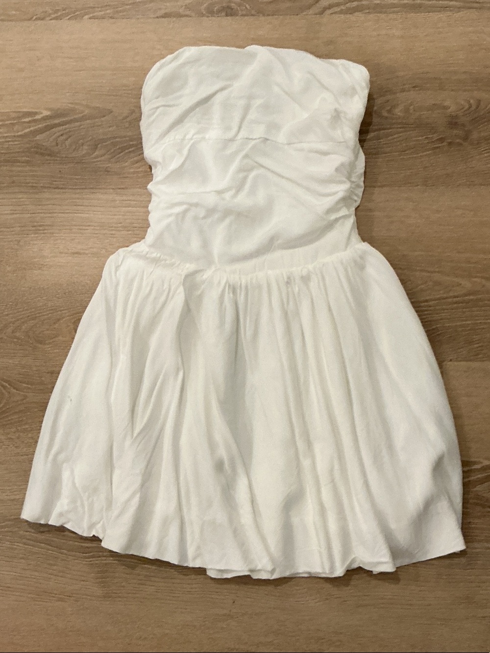 Princess Polly White Strapless Mini Dress